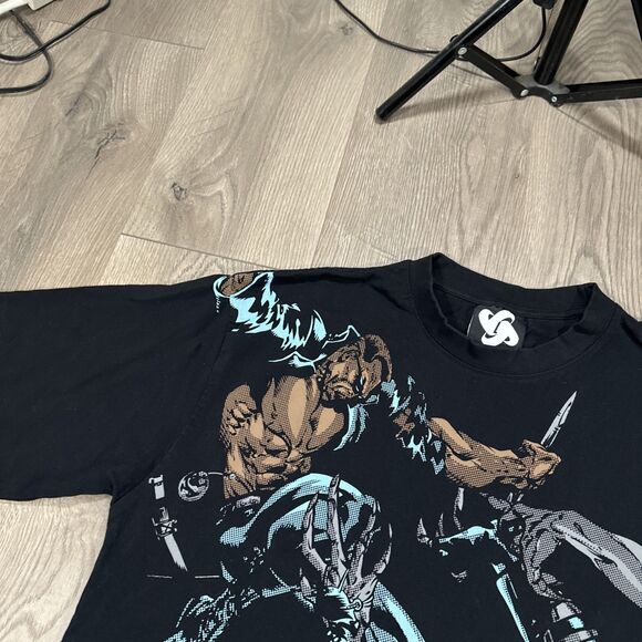 Soular Brand Blade Movie Comic Wesley Snipes T shirt Size Large Graphic AOP - Picture 4 of 8